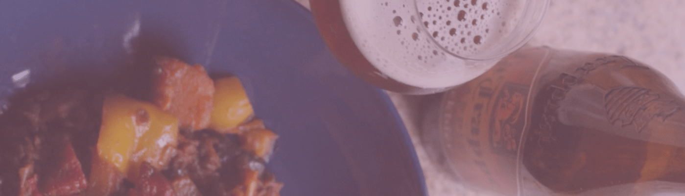 Stoofpotje chorizo pompoen bockbier